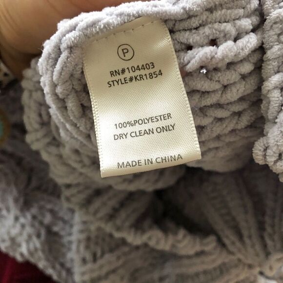 J.O.A. Gray Cable Knit Pullover Chunky Sweater - Picture 9 of 13